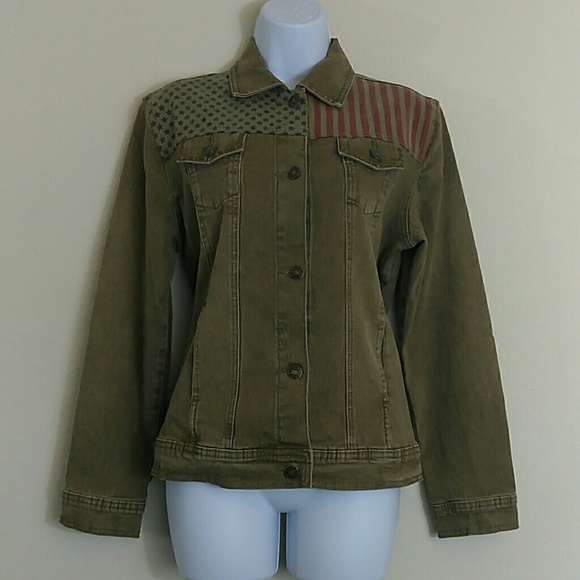 dark green jeans jacket
